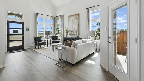 H221 Meridian Floorplan Elevation B Living Gallery Image-Lilybrooke at Legacy Hills in Celina, TX