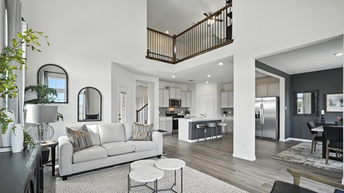 H221 Meridian Floorplan Elevation B Living Gallery Image-Lilybrooke at Legacy Hills in Celina, TX