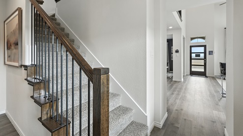 H221 Meridian Floorplan Elevation B Stairs Gallery Image-Lilybrooke at Legacy Hills in Celina, TX