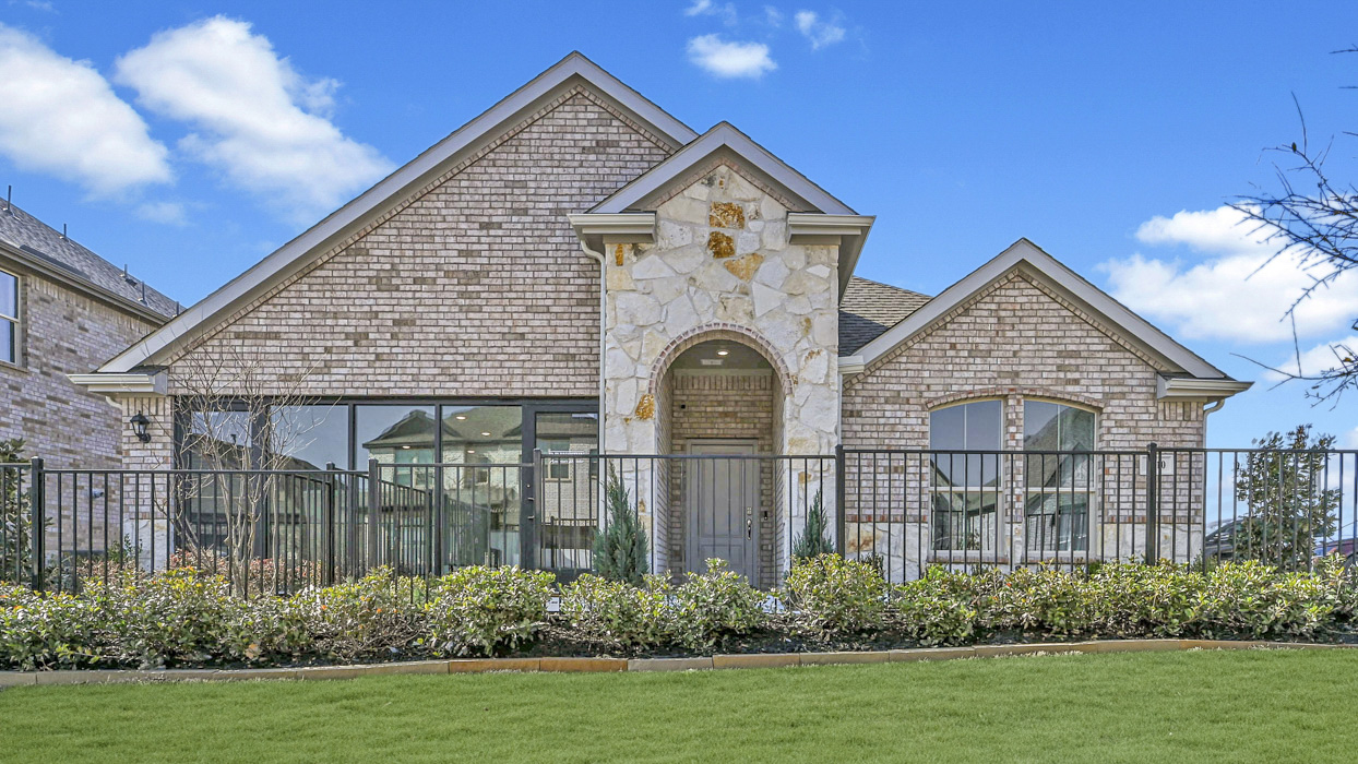 H106 Bentworth Floorplan Elevation B Rendering-Lilybrooke at Legacy Hills in Celina, TX