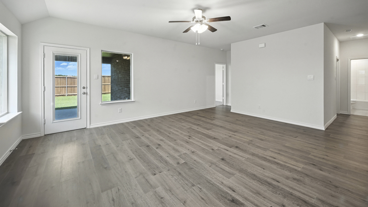 H133 Violet Floorplan living area gallery image at Lilybrooke at Legacy Hills in Celina TX