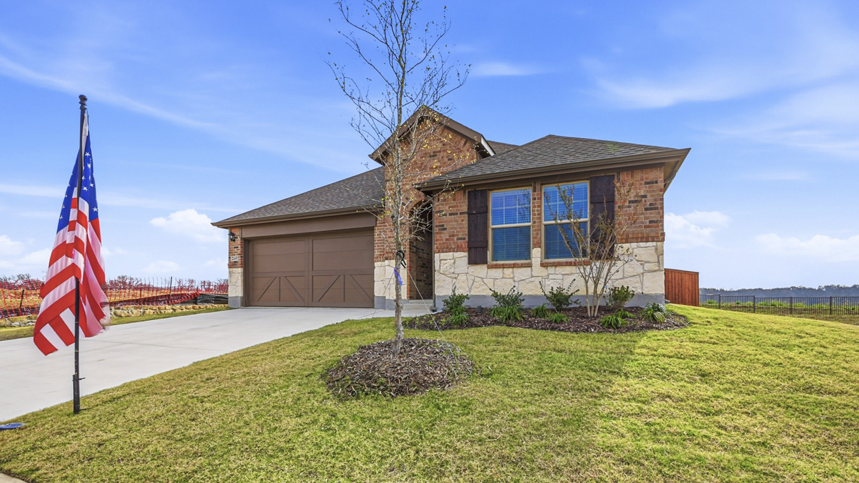 H133 Violet Floorplan elevation F exterior gallery image at Lilybrooke at Legacy Hills in Celina TX