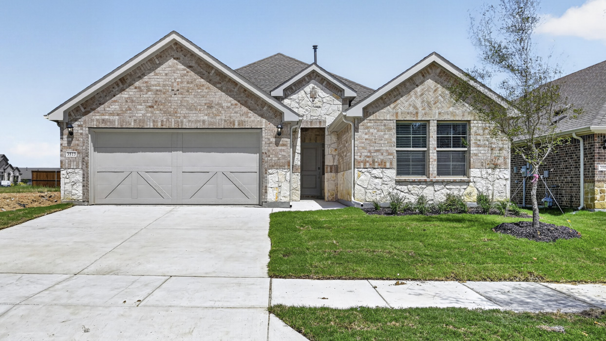 H158 Canyon Floorplan Elevation F Rendering-Lillybrooke at Legacy Hills in Celina, TX