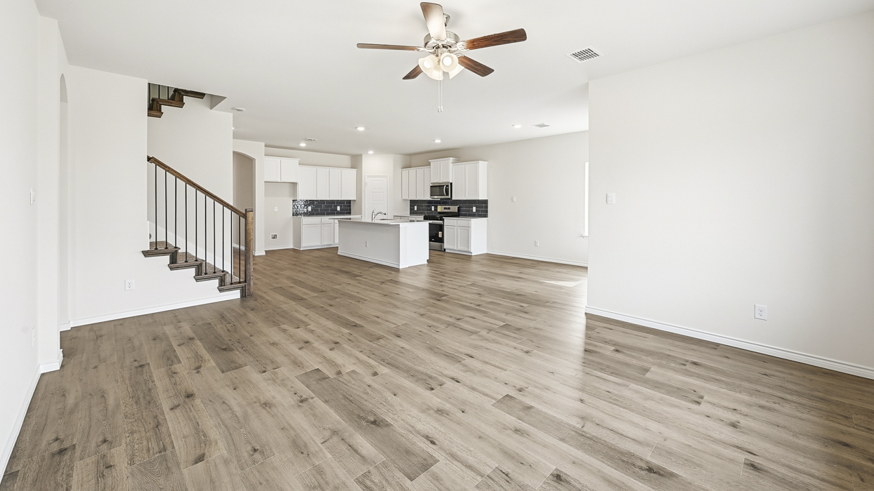 Ivery II Floorplan Elevation B Living Gallery Image - Lilybrooke at Legacy Hills in Celina, TX