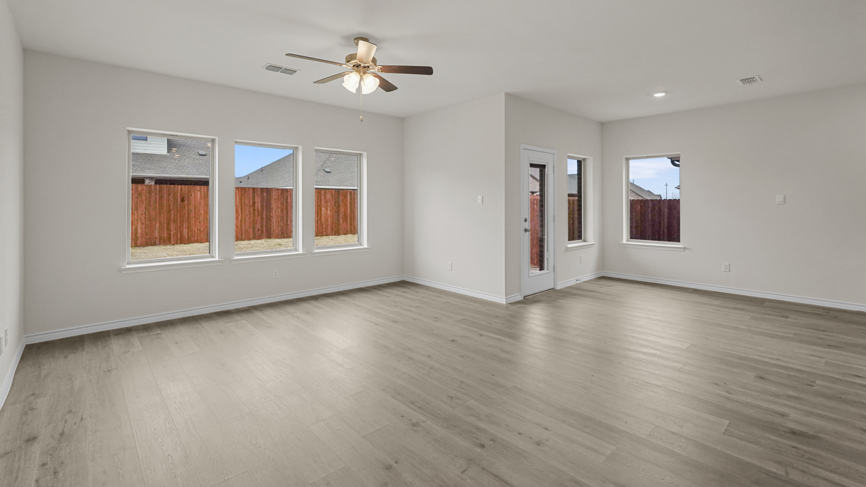 Ivery II Floorplan Elevation B Living Gallery Image - Lilybrooke at Legacy Hills in Celina, TX