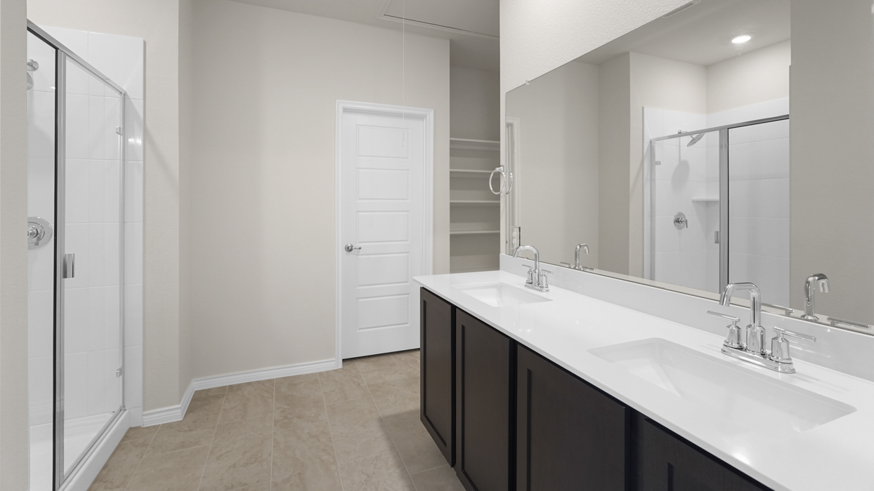 Tangerine floorplan Elevation Bathroom Gallery Image-Lilybrooke at Legacy Hills in Celina, TX