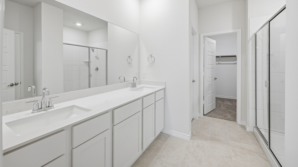 Alpine Floorplan Elevation F Bathroom Gallery Image - Lilybrooke at Legacy Hills in Celina, TX