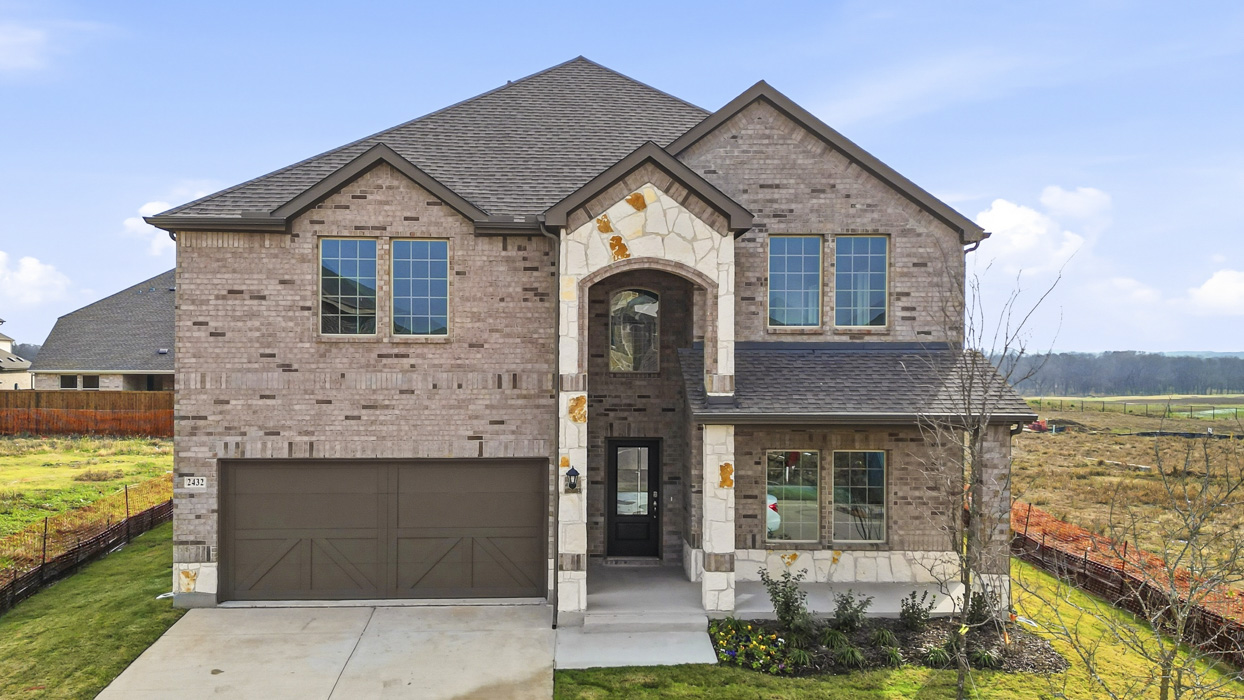 Medbourne Floorplan Elevation B Exterior Exterior Gallery Image - Lilybrooke at Legacy Hills in Celina, TX