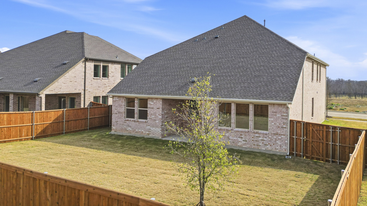 Medbourne Floorplan Elevation A Backyard Gallery Image - Lilybrooke at Legacy Hills in Celina, TX