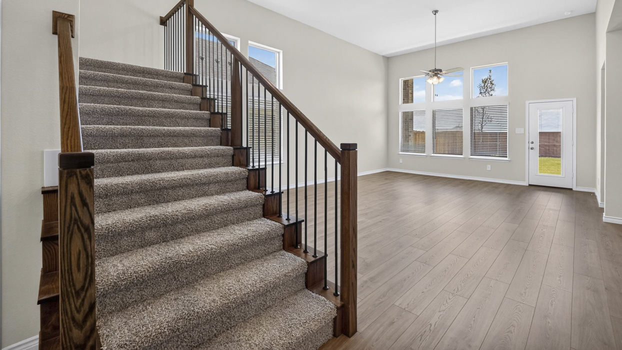 Alpine Floorplan Stairs Gallery Image-Legacy Hills at Lilybrooke in Celina, TX