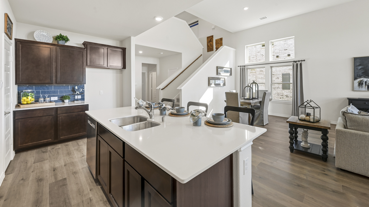 H233 Alpine Floorplan Elevation F Kitchen Gallery Image-Legacy Hills at Lilybrooke in Celina, TX