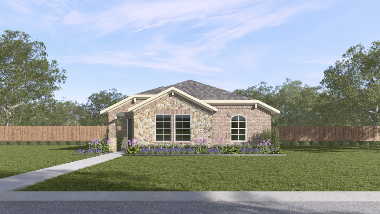 H122 Woodstock Floorplan Elevtion F Rendering-Magnolia at Legacy Hills in Celina, TX