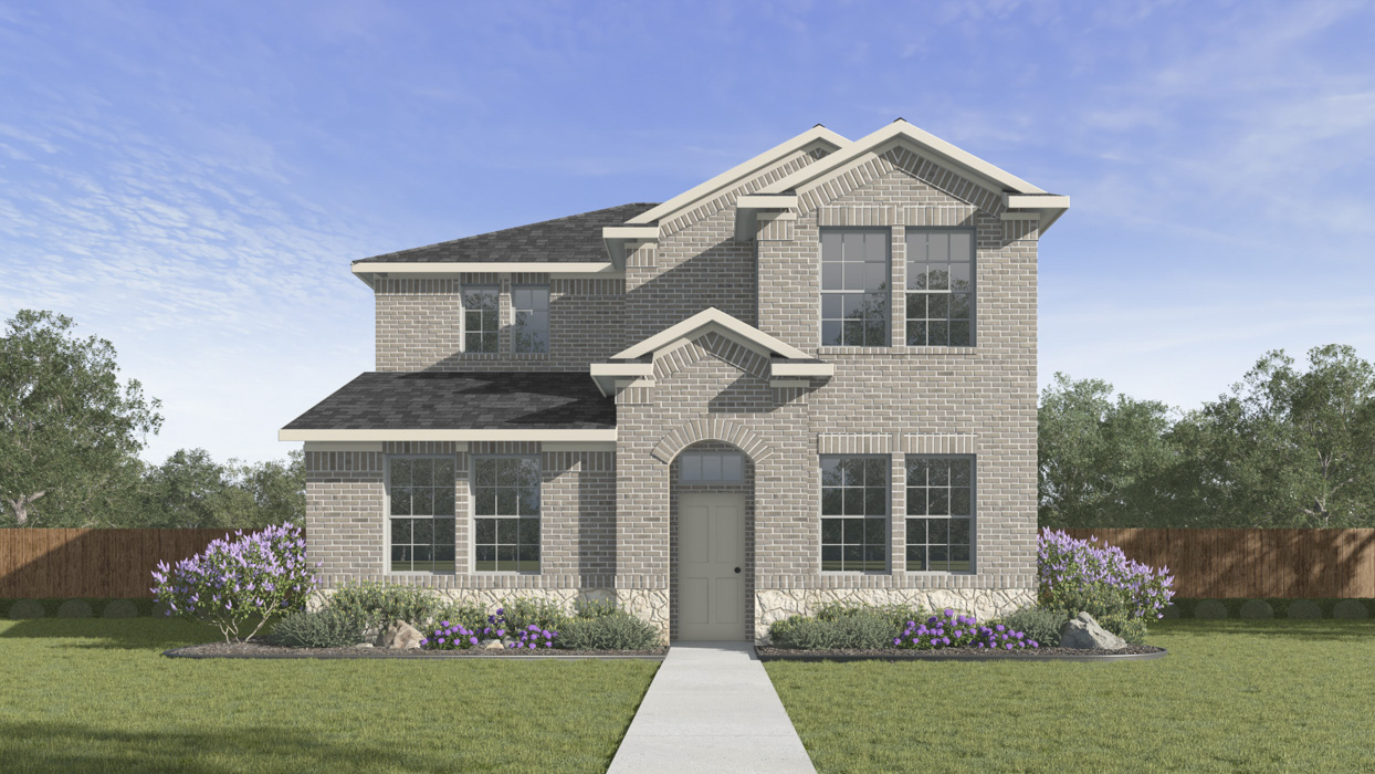 H220 Selma Floorplan Elevation A Rendering-Magnolia at Legacy Hills in Celina, TX