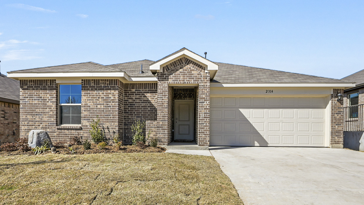 1258 Foorplan A Elevation Exterior Rendering Three Oaks Sherman Texas