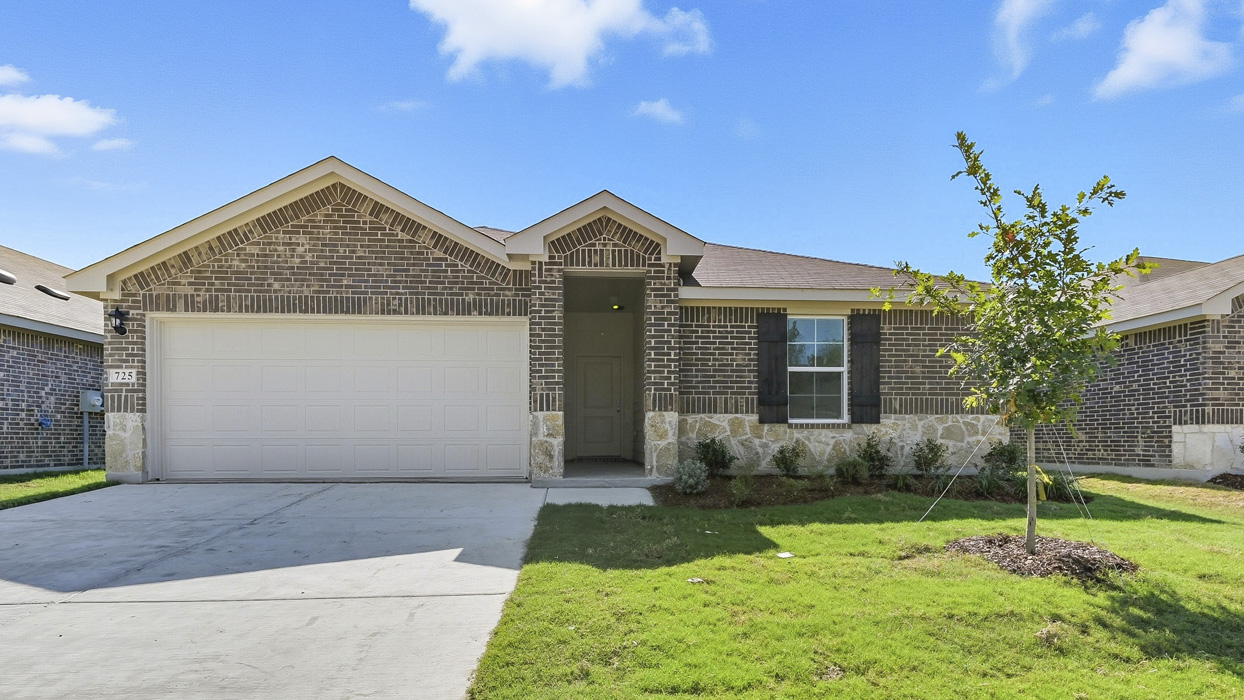 X40B Bellvue floorplan exterior gallery image - Three Oaks in Sherman TX