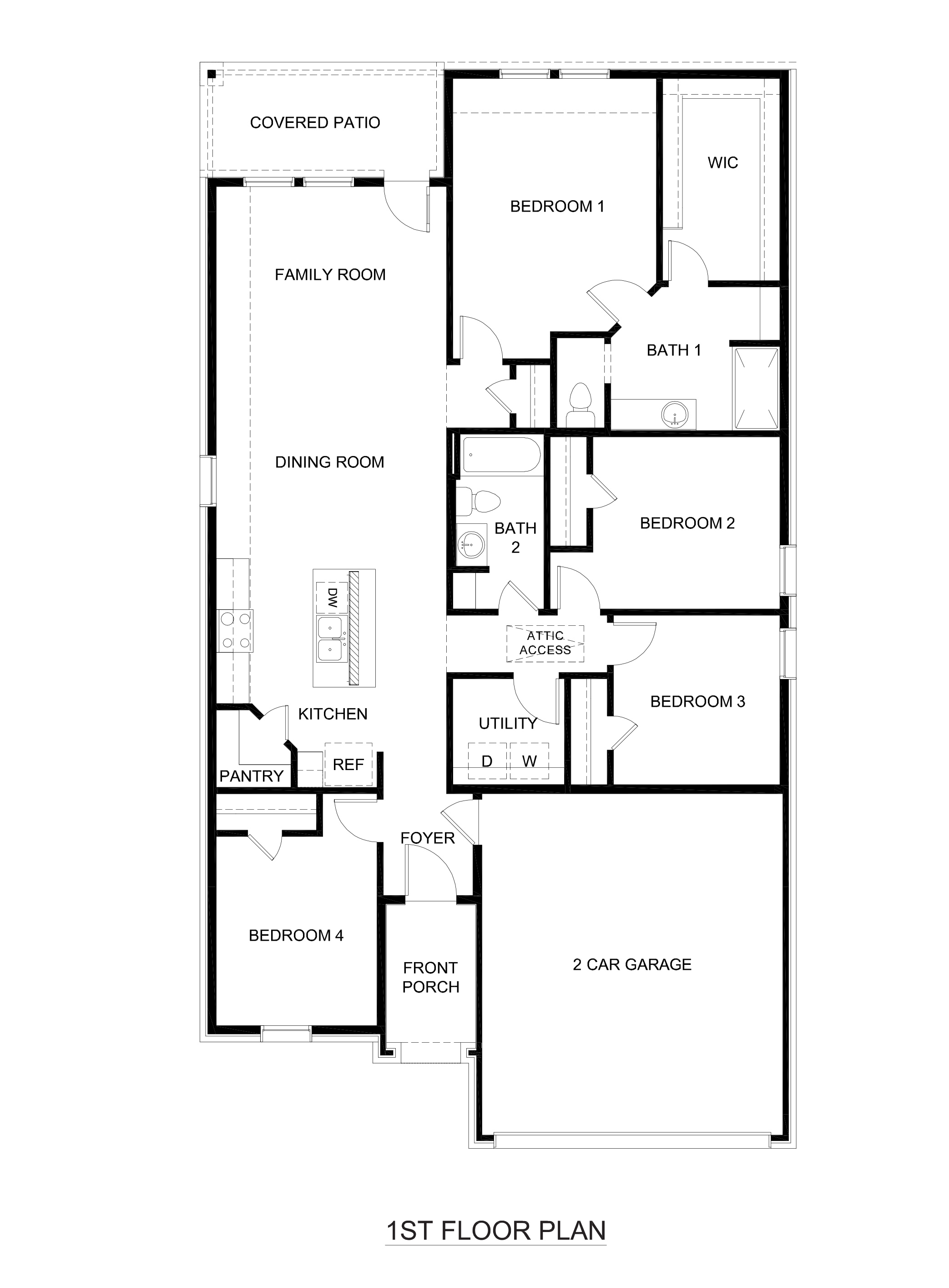 Dixon Floorplan-Three Oaks in Sherman, Tx