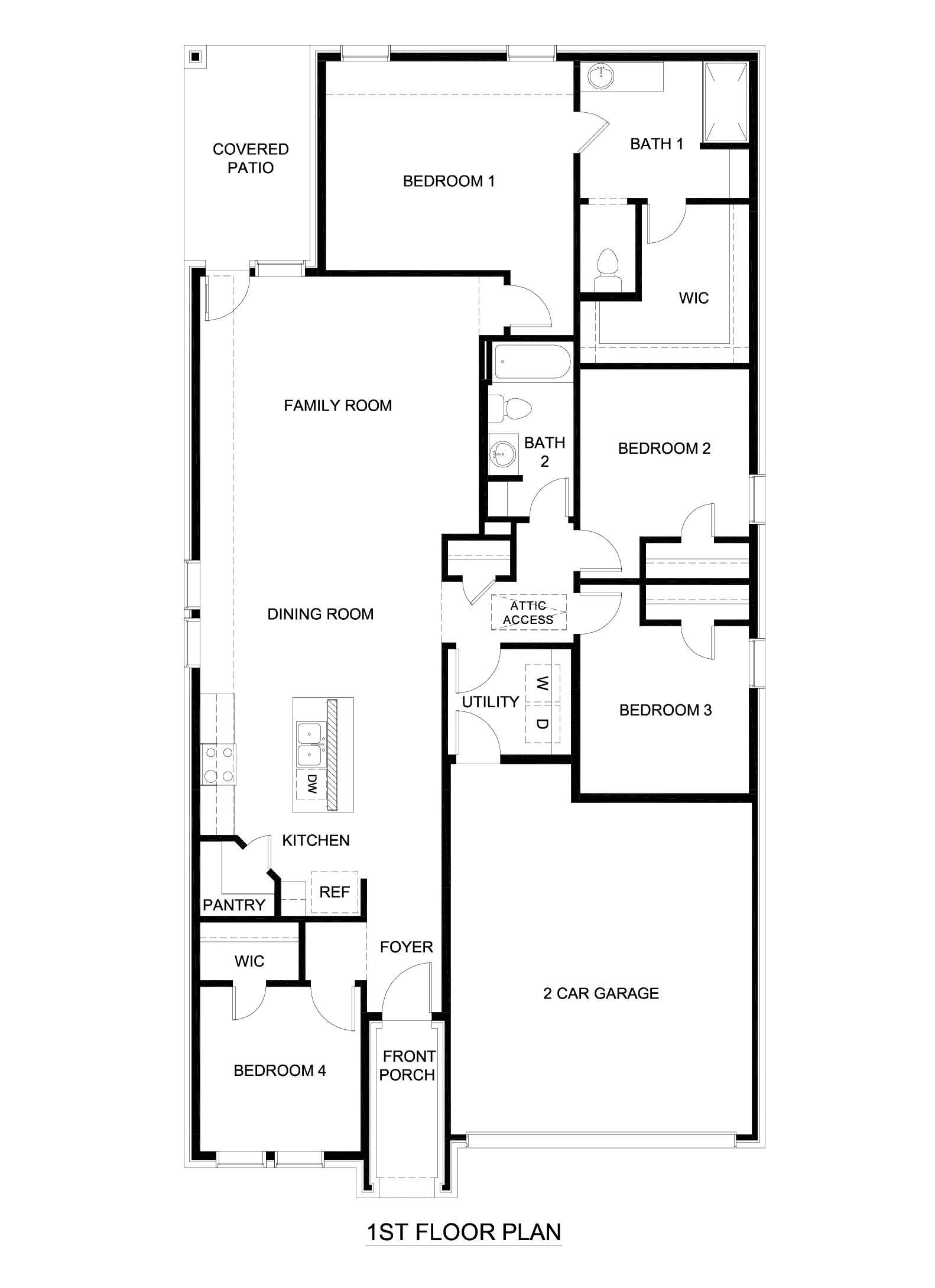 Ferris Floorplan Three Oaks in Sherman Tx