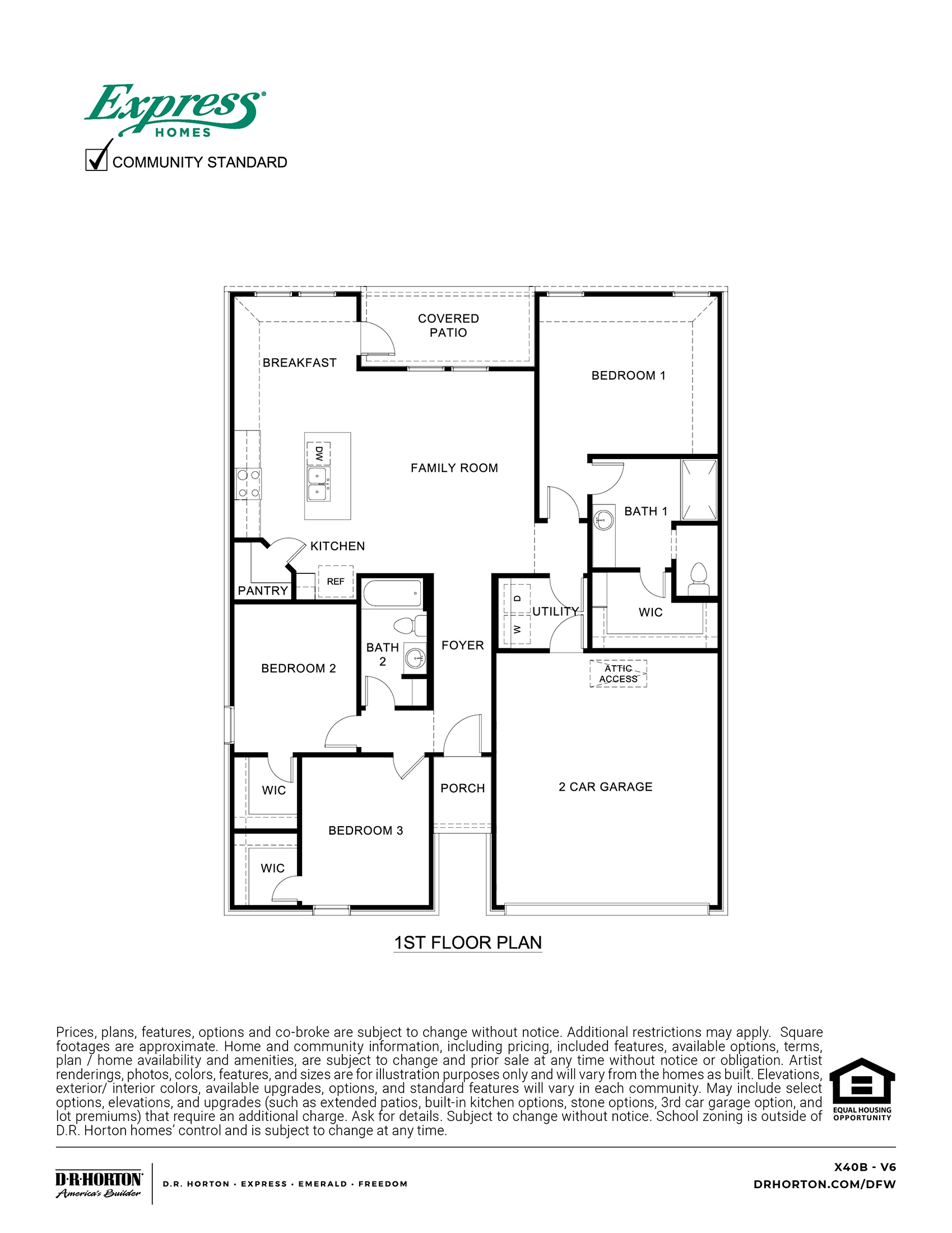 X40B Bellvue Floorplan