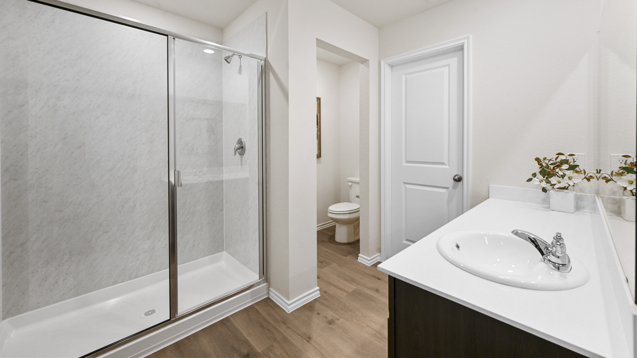 Zavalla Floorplan Elevation B Bathroom Gallery Image - Three Oaks in Sherman, TX