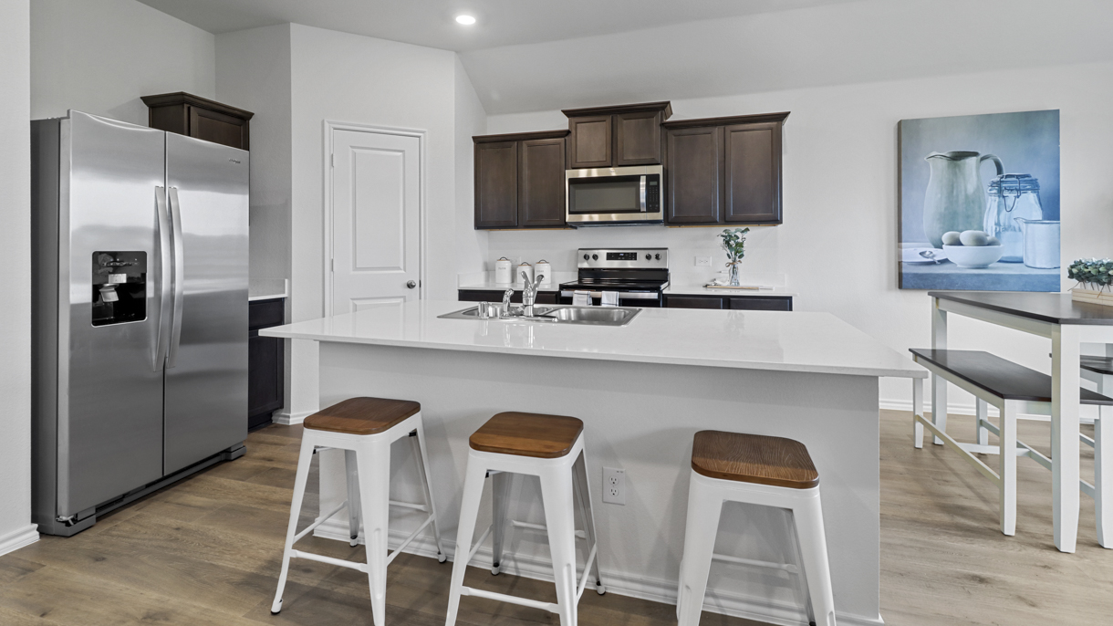X40Z Zavalla floorplan living area gallery image at ThX40Z Zavalla kitchen gallery image at Three oaks in Sherman TX