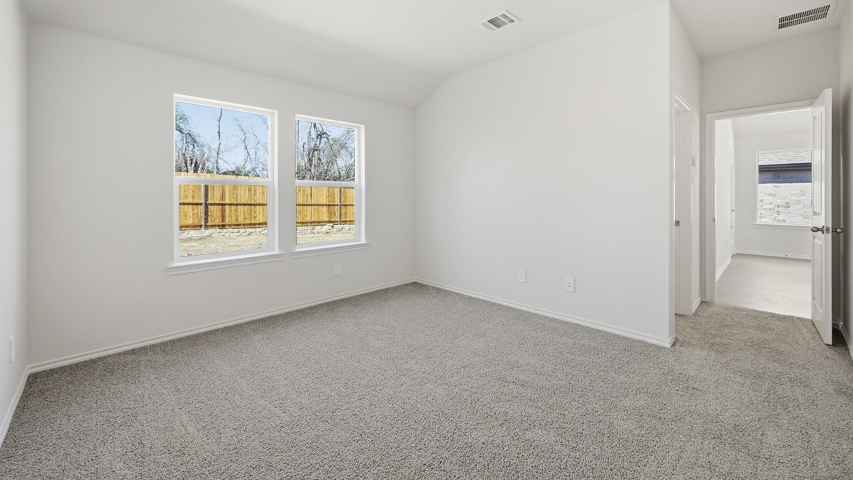 Abbot Floorplan Elevation B Bedroom Gallery Image - Sweetwater Springs in Sherman, TX