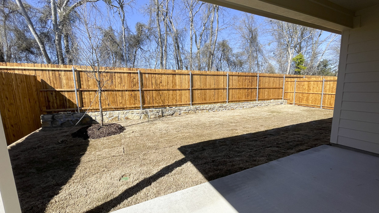 Clarke Floorplan Backyard Gallery Image - Sweetwater Springs in Sherman, TX