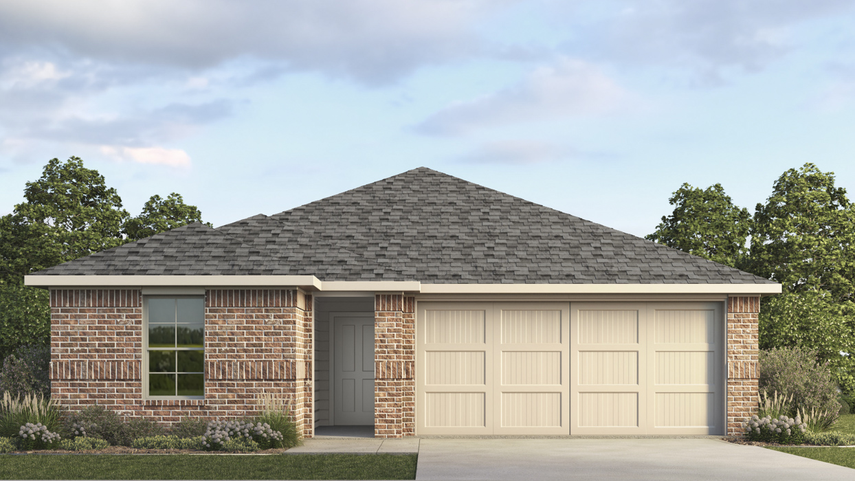 Evans Floorplan Elevation A Exterior Rendering - Sweetwater Springs in Sherman, TX