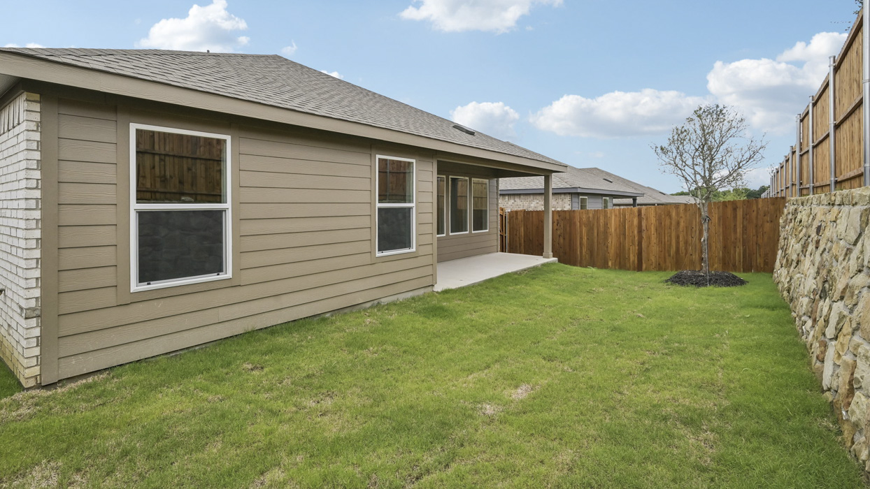 Evans Floorplan Backyard Gallery Image - Sweetwater Springs in Sherman, TX