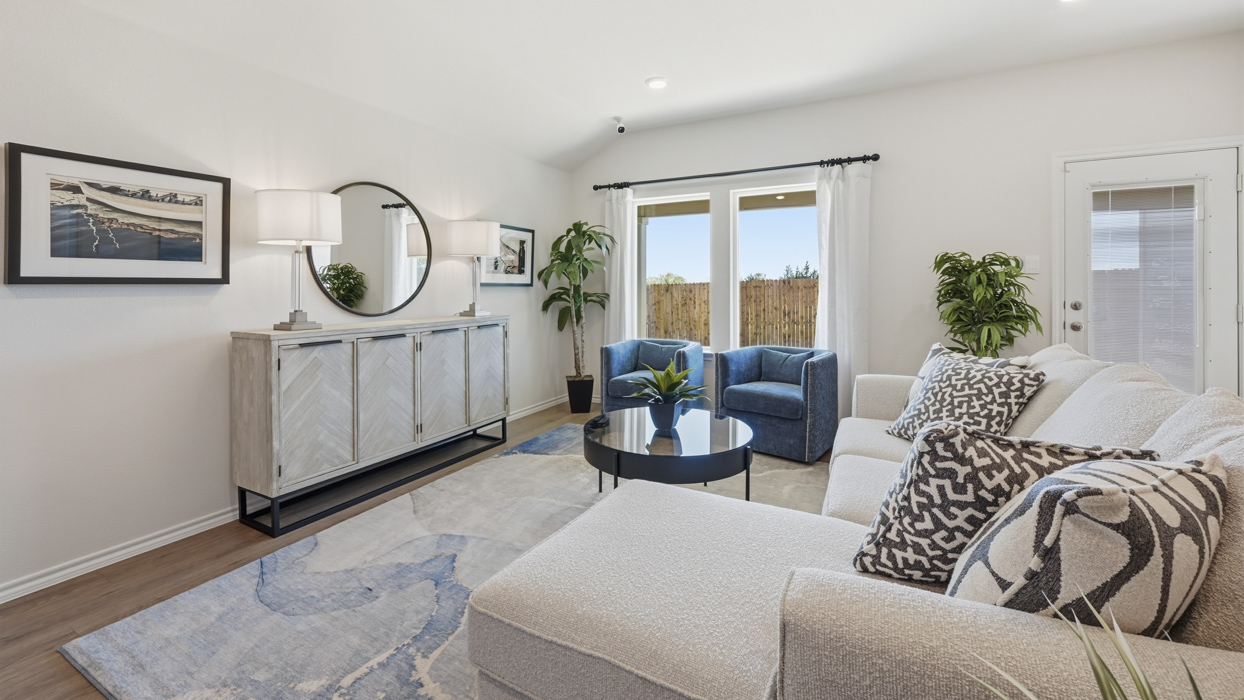 Harrison Floorplan Elevation B Living Gallery Image - Sweetwater Springs in Sherman, TX