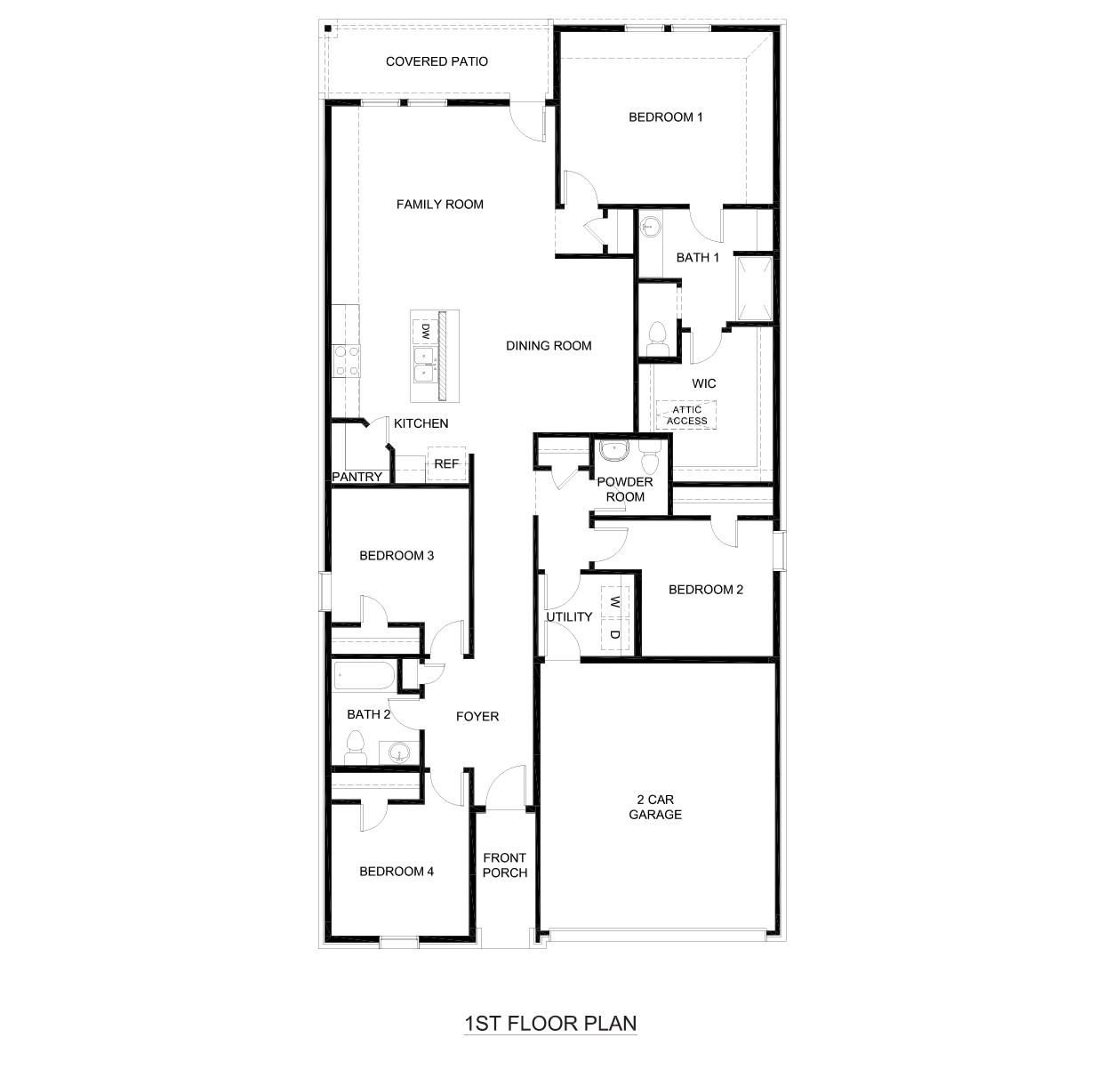 X35H Harrison Floorplan V20 rendering - Sweetwater Springs in Sherman TX