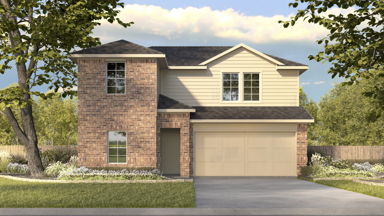 Murray Floorplan Elevation A Exterior Rendering - Sweetwater Springs in Sherman, TX