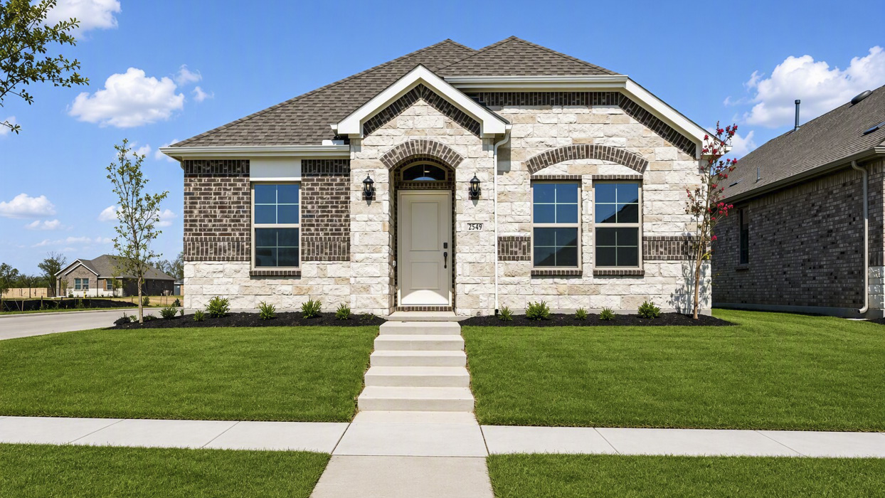 Cambridge Floorplan Elevation B Rendering-Magnolia at Legacy Hills in Celina, TX