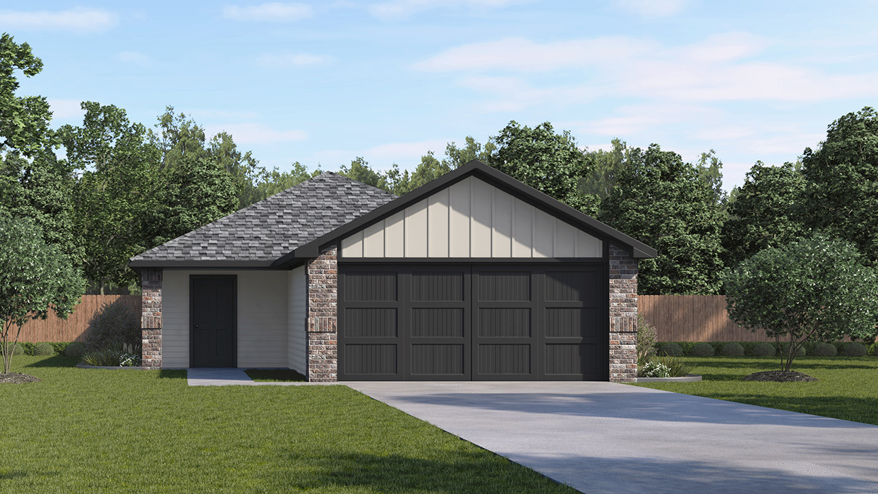 Atlanta Floorplan Elevation A Exterior Rendering - Leonard Crossing in Leonard, TX