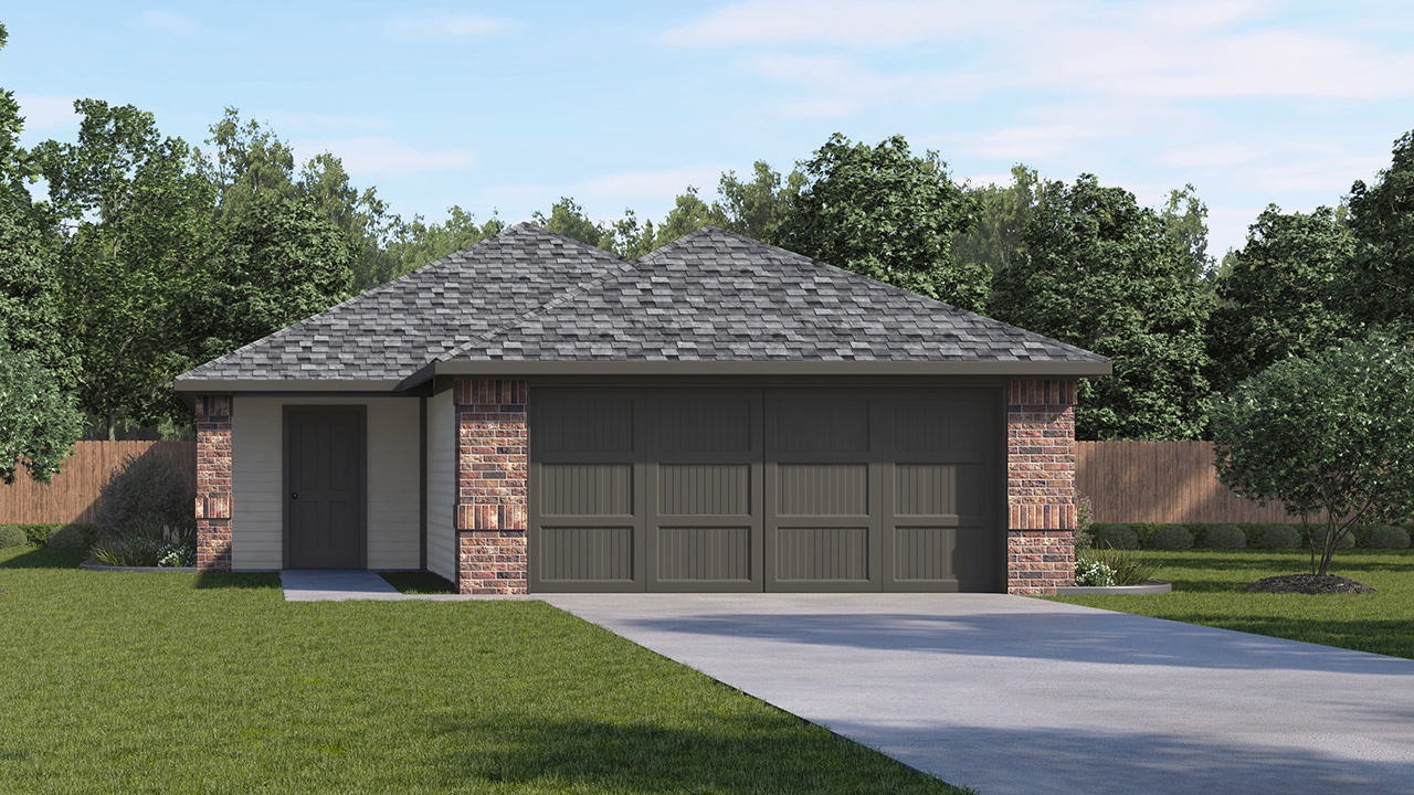 Barton Floorplan Elevation A Exterior Rendering - Leonard Crossing in Leonard, TX