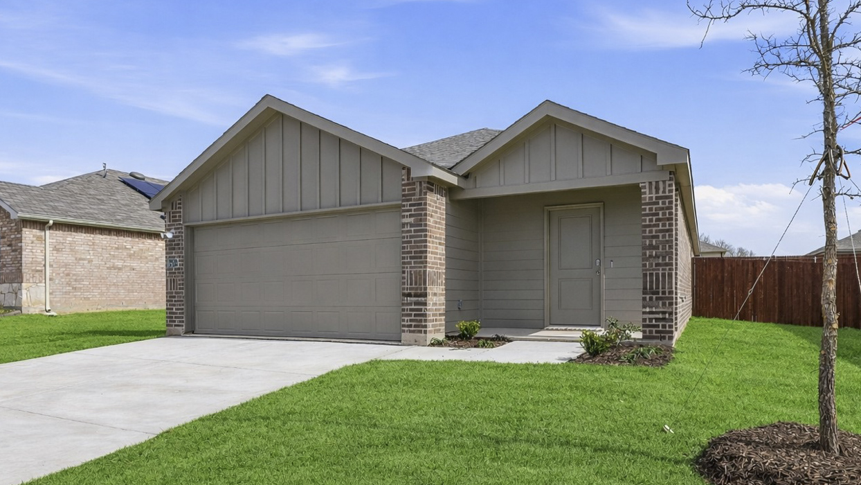 Caprock Floorplan Elevation B Exterior Rendering - Leonard Crossing in Leonard, TX