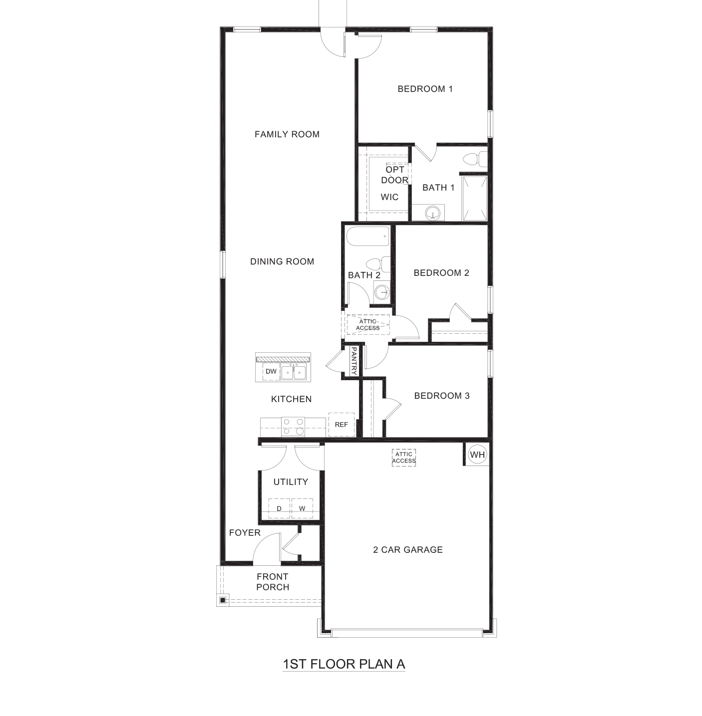Caprock Floorplan Exterior Rendering - Leonard Crossing in Leonard, TX