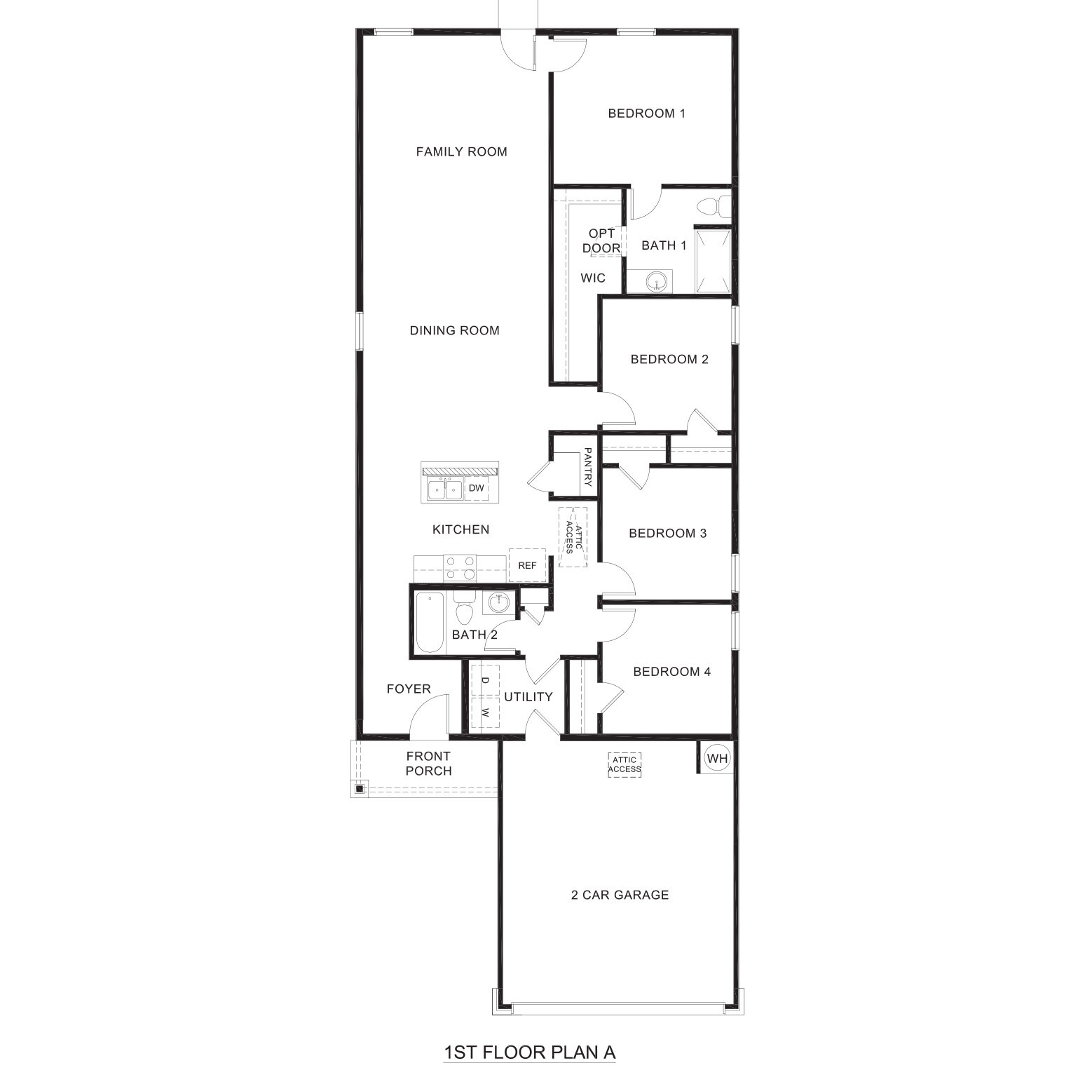 Estero Floorplan Rendering - Leonard Crossing in Leonard, TX