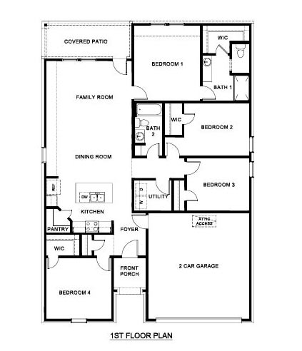 X40E Elgin Floorplan-Leonard Crossing in Leonard, TX