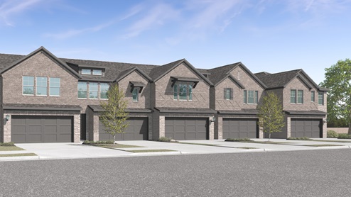 Townhome elevation rendering