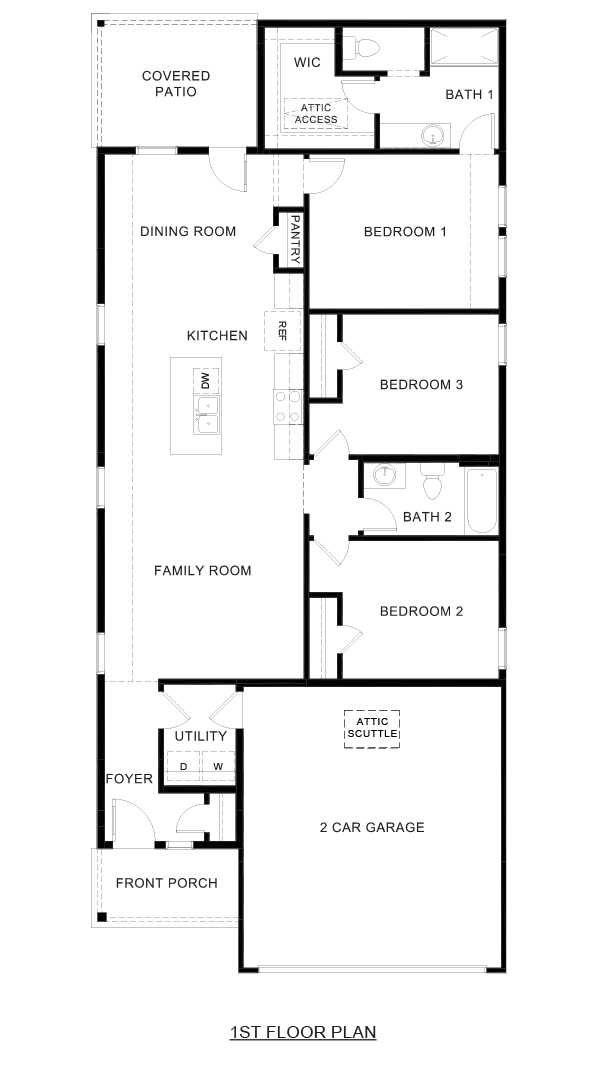 Brooke Floorplan Cottonwood in Dorchester, Tx