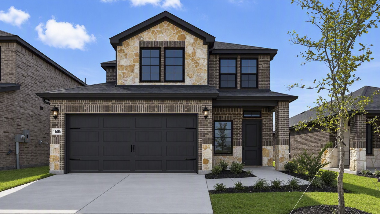 Florence floorplan elevation E Exterior Gallery Image-Cottonwood in Dorchester, Tx