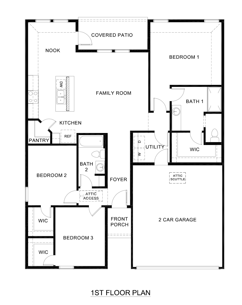 Bellvue Floorplan-Cottonwood in Dorchester tx