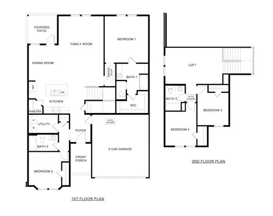 Midland Floorplan Cottonwood in Dorchester, Tx