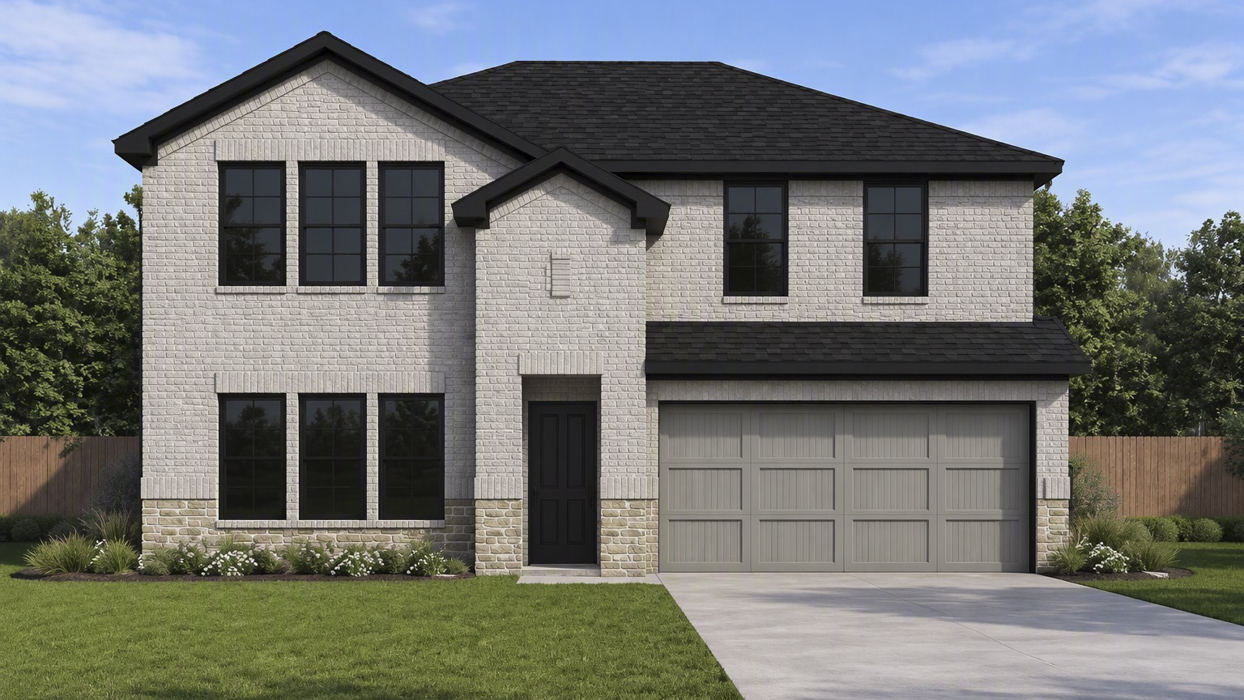 Perry Floorplan Elevation F Exterior Gallery Image Cottonwood in Dorchester, Tx