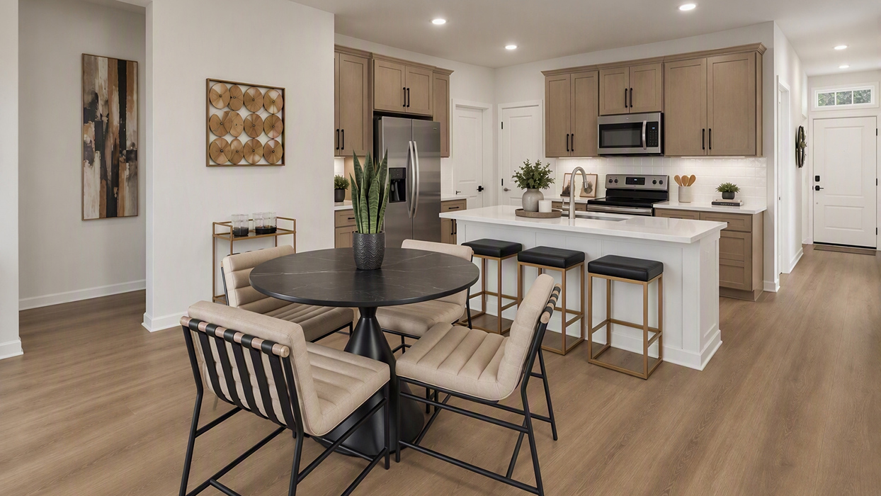 Hanna Floorplan Elevation A Kitchen Gallery Image - Crossmill in Princeton, TX