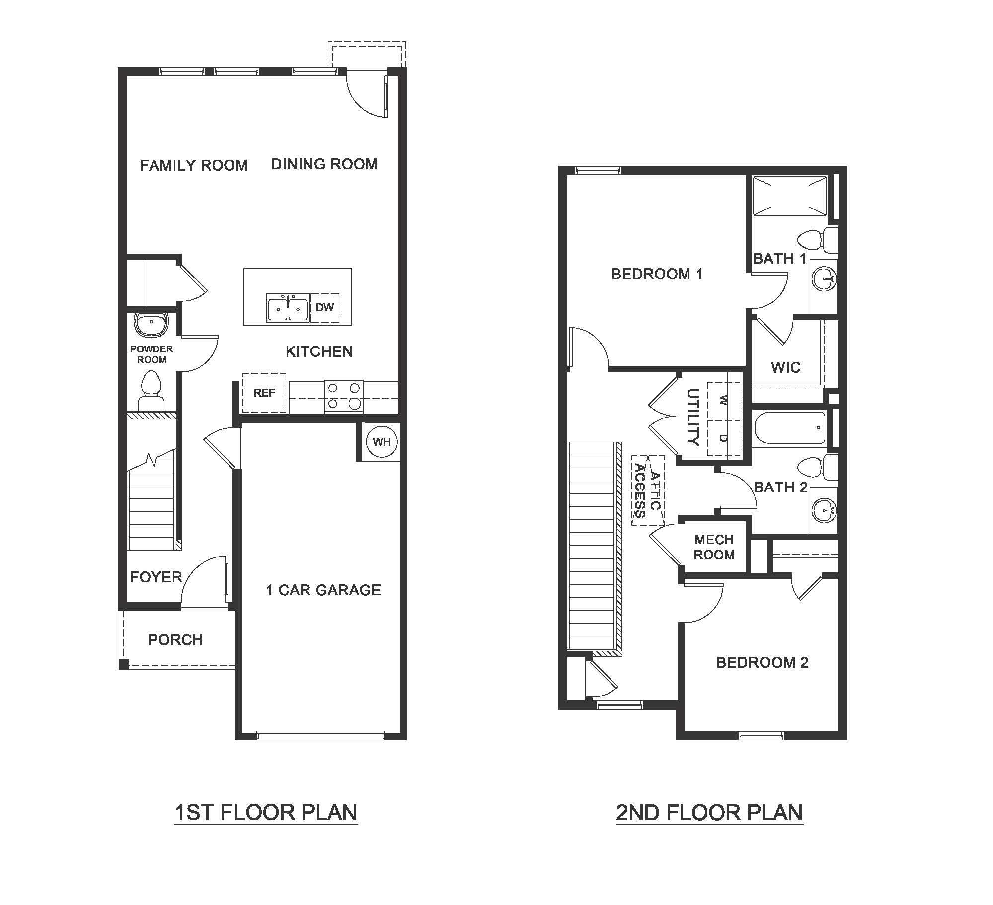 V19A Robin floorplan rendering - Arbor Trails in Princeton - Collin Country TX