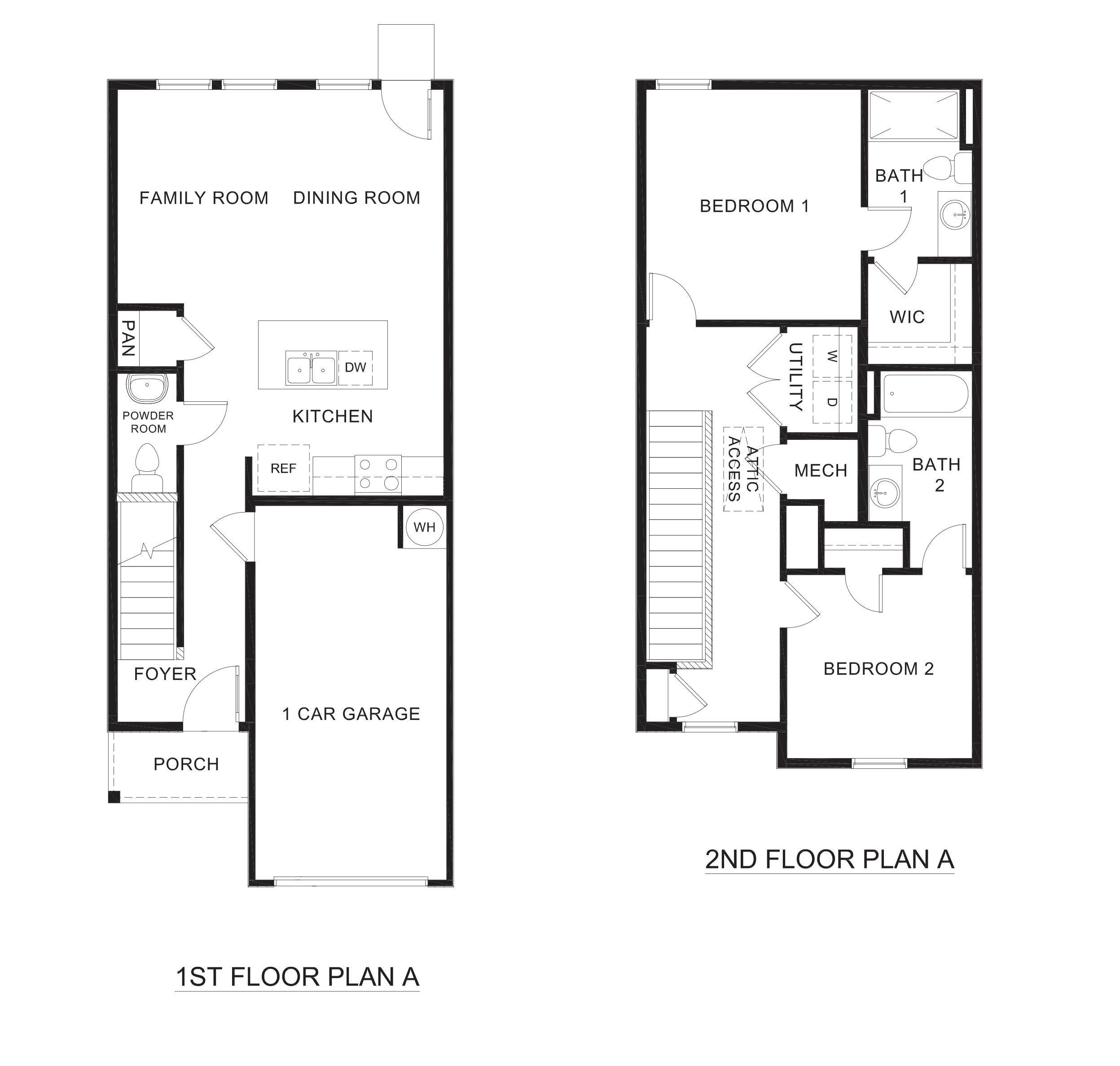 V19A Robin floorplan rendering - Arbor Trails in Princeton - Collin Country TX