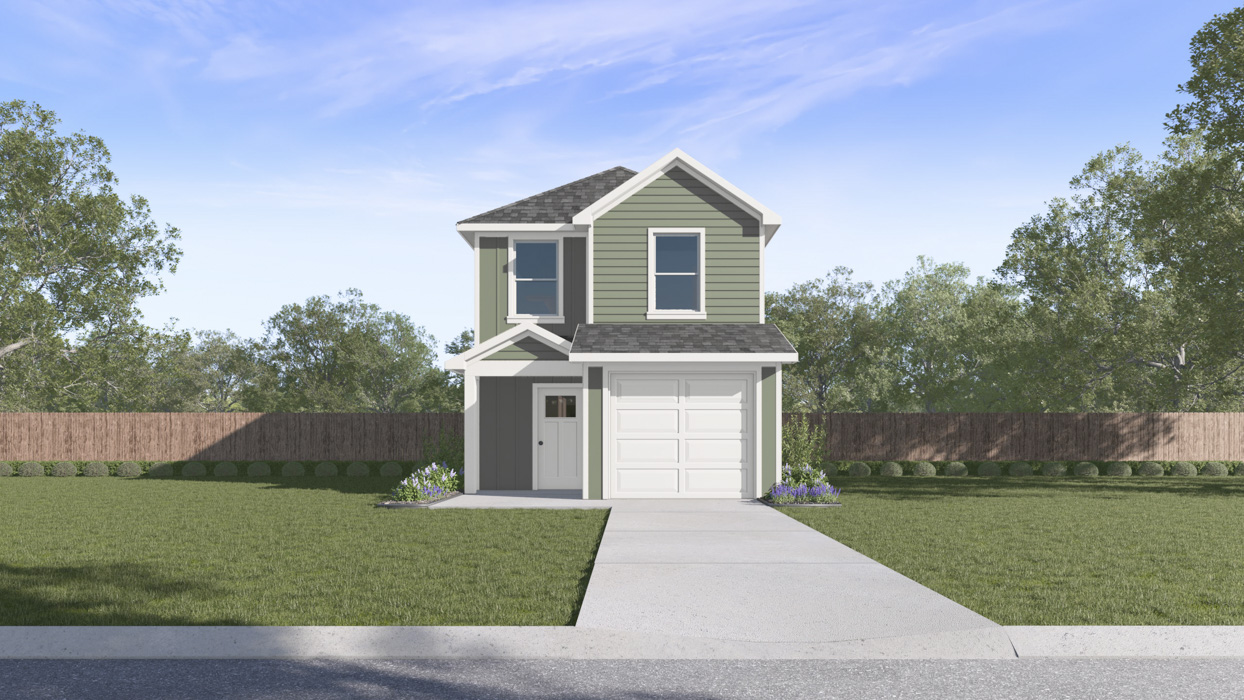V19A Robin floorplan elevation A rendering - Arbor Trails in Princeton - Collin Country TX