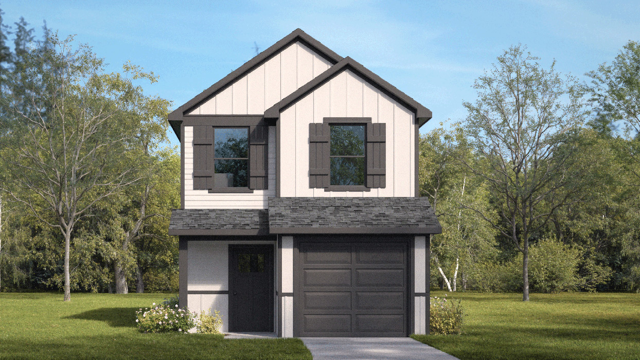 V19A Robin floorplan elevation B rendering - Arbor Trails in Princeton - Collin Country TX