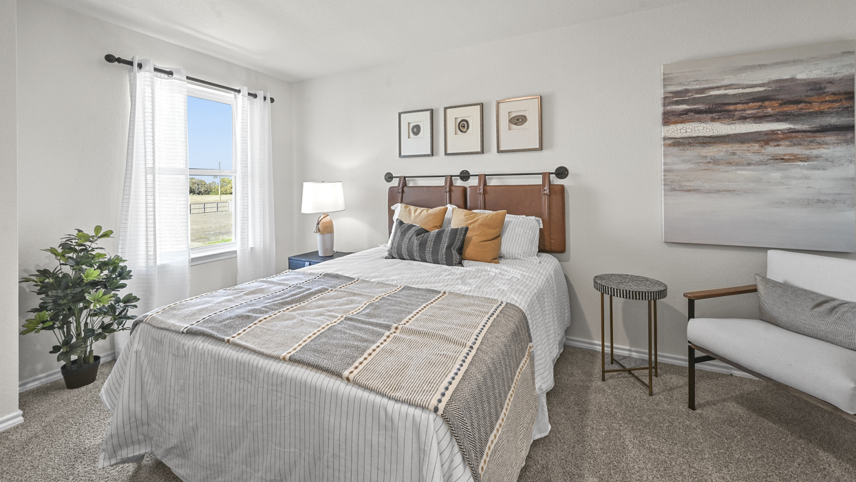 Linnet Floorplan Elevation A Bedroom Gallery Image - Arbor Trails North in Princeton, TX